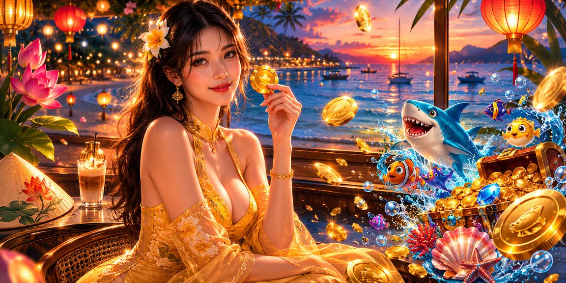 Người dùng Việt Nam uống cà phê tại Côn Đảo vừa kiểm tra khuyến mãi trên điện thoại