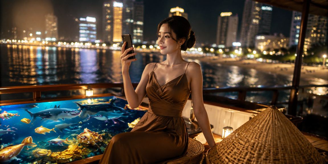 Người chơi xổ số sử dụng điện thoại di động tại Nha Trang