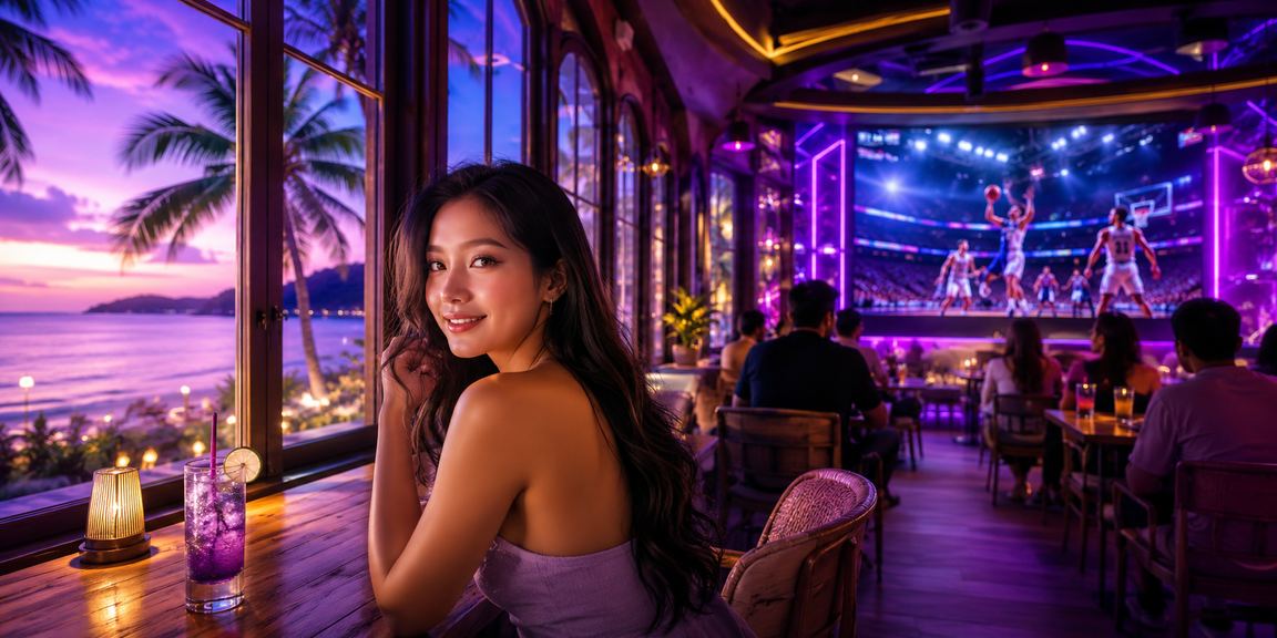 Người hâm mộ bóng rổ tại Phú Quốc xem trận đấu và theo dõi kèo cược bên ly cà phê Việt